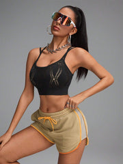 Netted Structure Hollow Out High Elastic Seamless Sports Bras