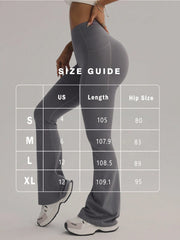 Loose Lift-Up High Waisted Wide Leg Yoga Pants