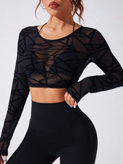 Cut Out Seam Breathable Sports Tee