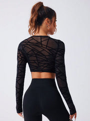Cut Out Seam Breathable Sports Tee