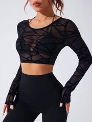 Cut Out Seam Breathable Sports Tee