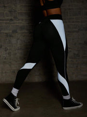 Colorblock Patchwork High Waist Seamless Sports Leggings