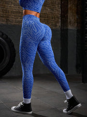 Zebra Pattern High Waist Fitness Leggings