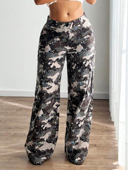 Retro Camouflage Big Pocket Cargo Pants