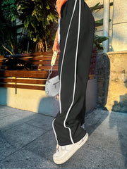 Drawstring Waist Elastic Waistband Pants