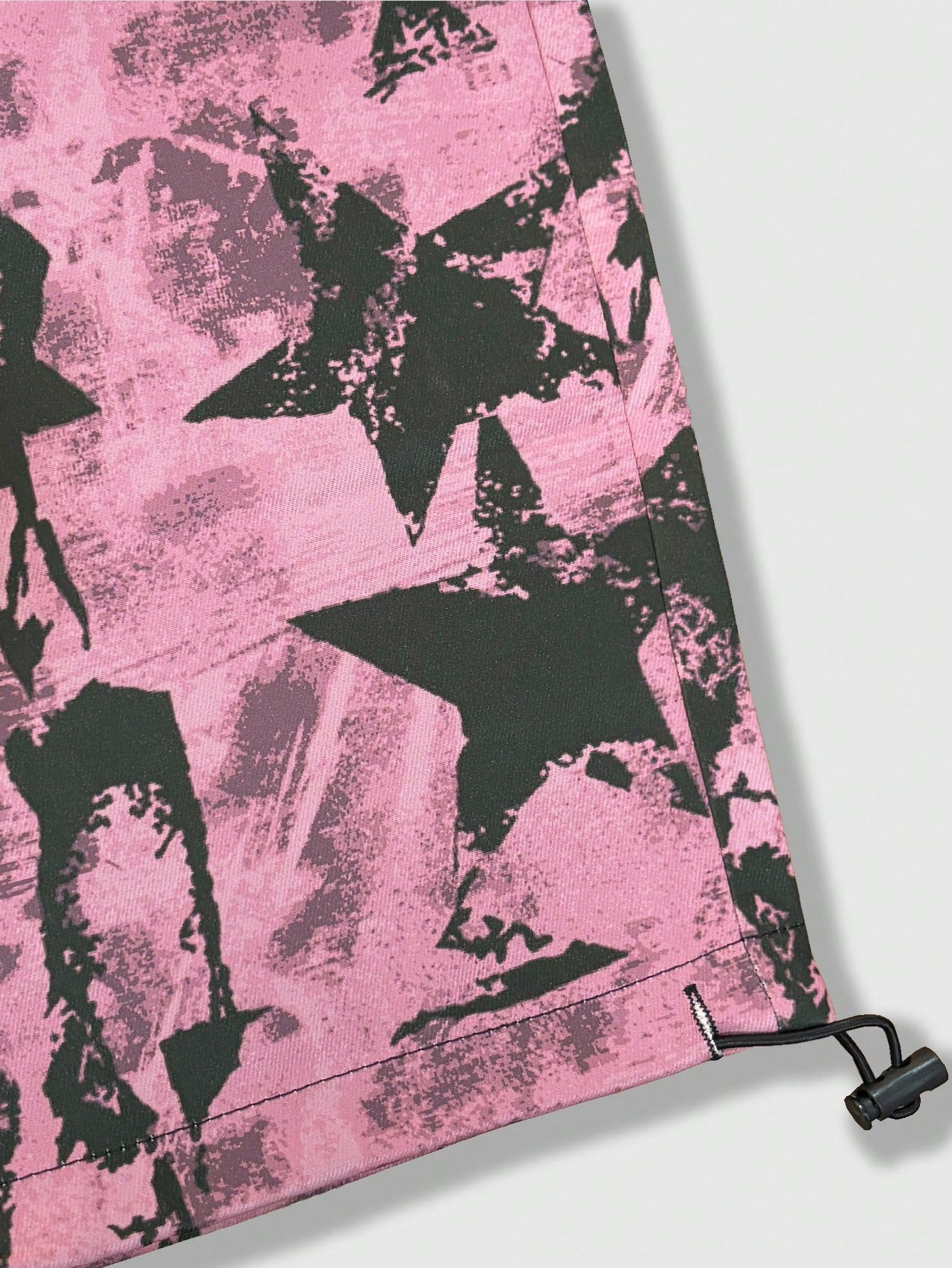 Tie Front Print Pocket Casual Pants