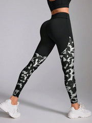 Print Patchwork High Waist Leggings