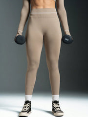 High Waist Seamless Contrast Striped Leggings