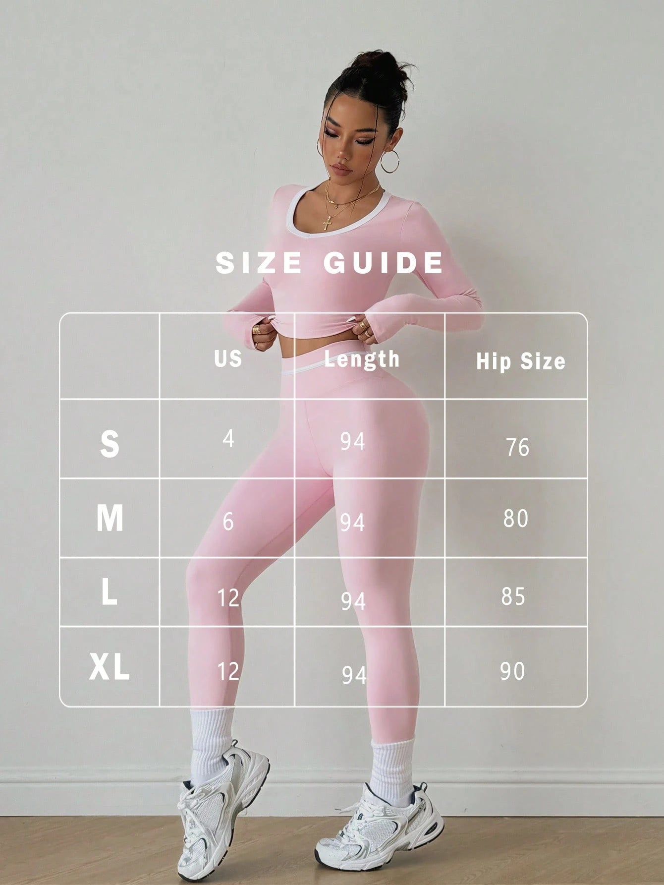 Long Sleeve High-Waist Leggings Sports Set