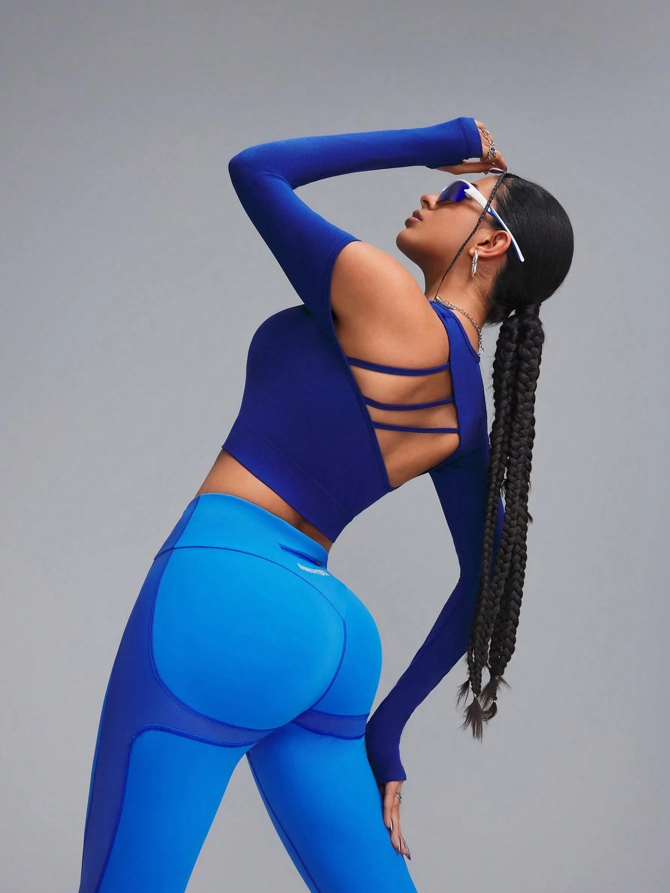 Asymmetric Cropped- Long Sleeve Seamless Sports Tshirt