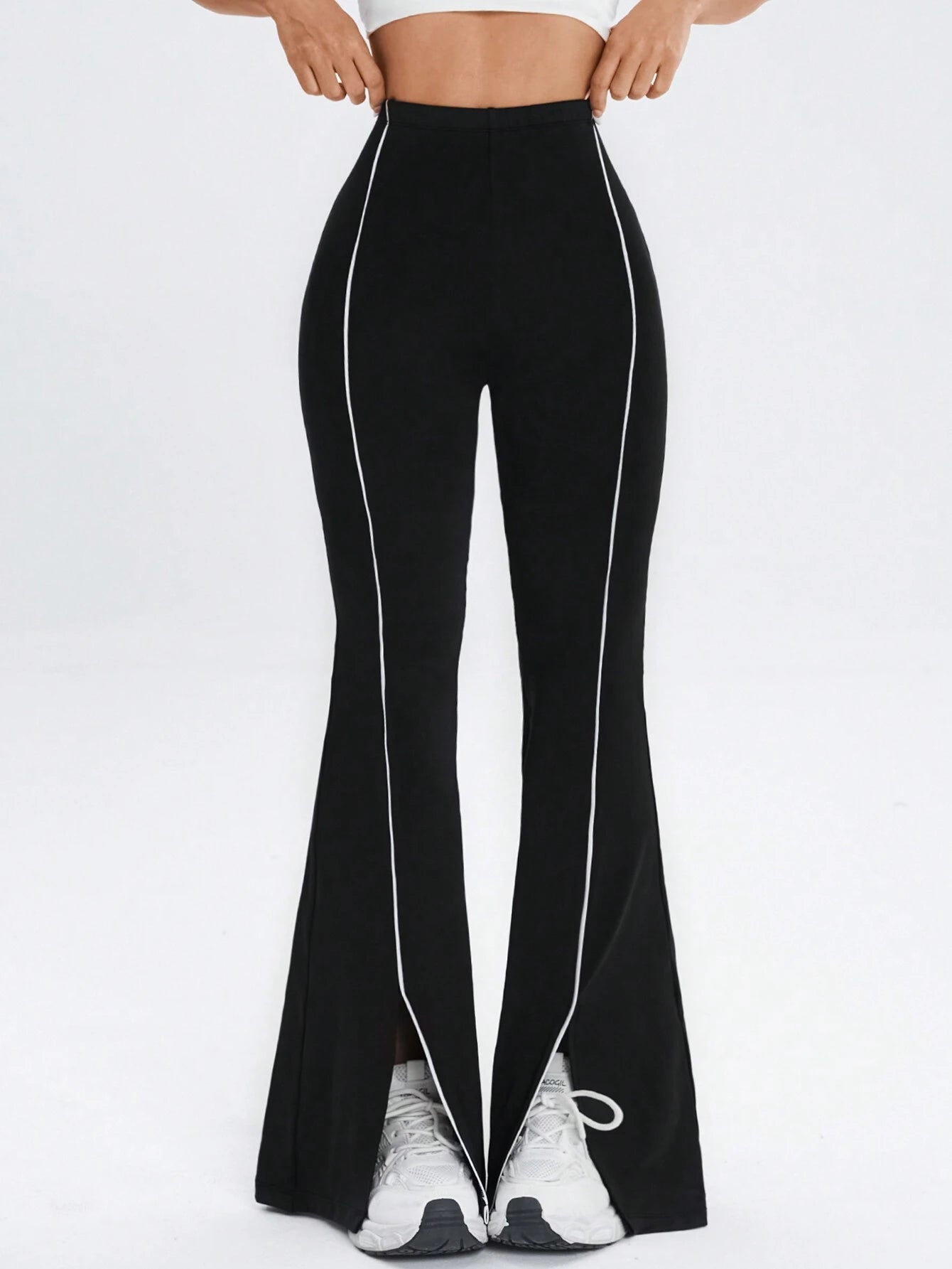 Line Patchwork Minimalist Sports Pant