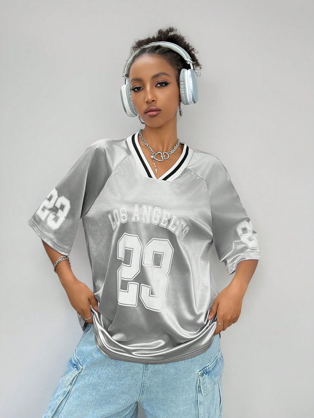 Oversized T-Shirt Large Number Print
