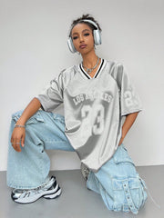Oversized T-Shirt Large Number Print