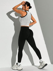 Seam-Free Tank Top And Leggings Sports Set