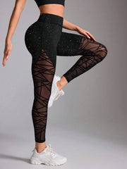 Fleece Mesh Fabric Flash Point Sports legging