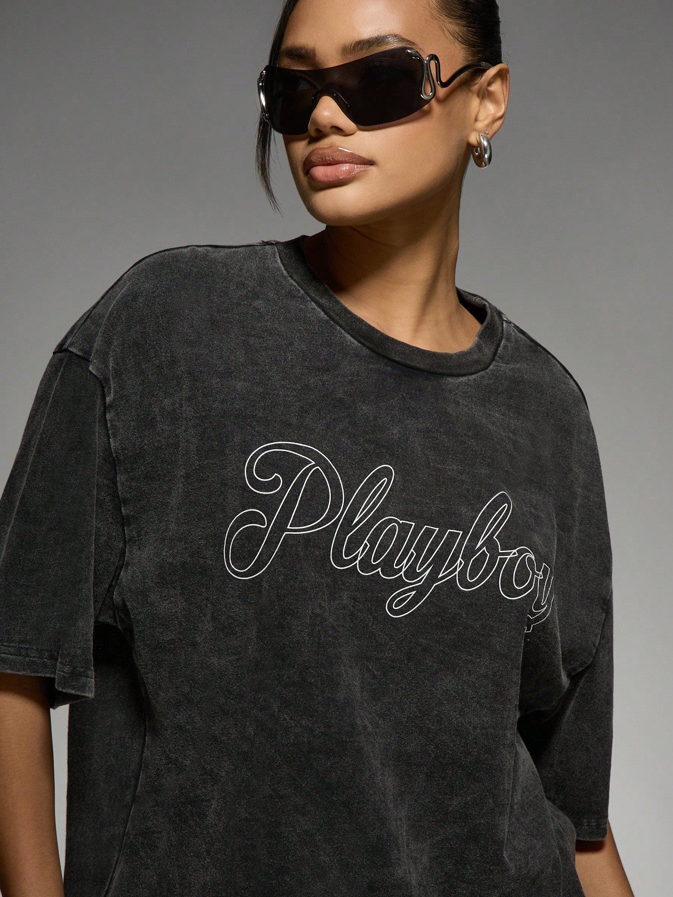Playboy Magazine Print T-Shirt