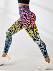 Seamless Leopard & Zebra Print Stretchy Legging