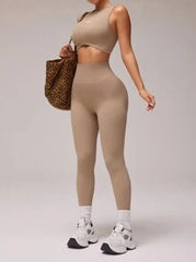 High Elasticity Seamless Sports Bra And Leggings Set