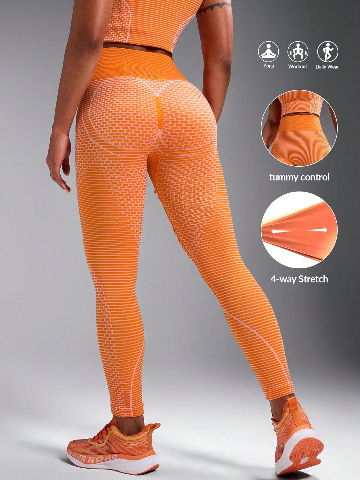 Solid Color Seamless Sports Leggings
