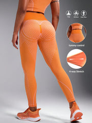 Solid Color Seamless Sports Leggings