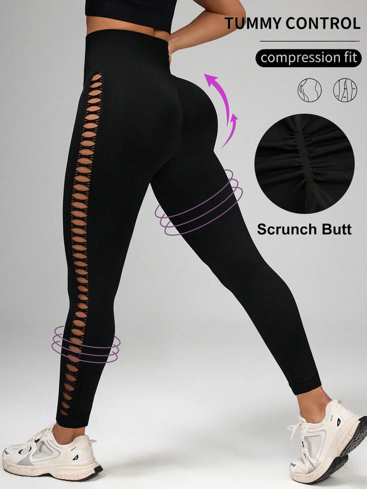 Solid Color Activewear Leggings