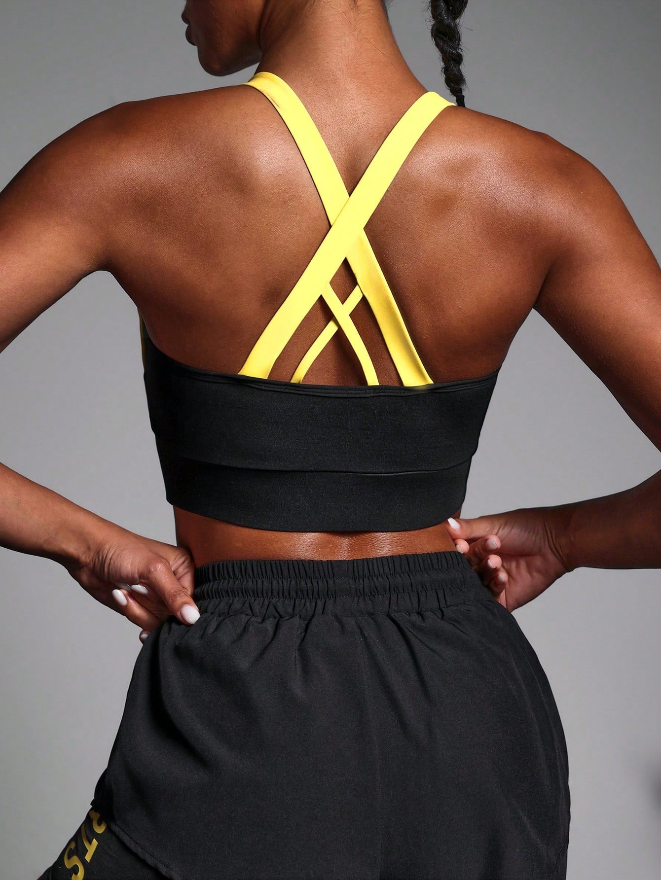 Contrast Color Fitness Sports Bra