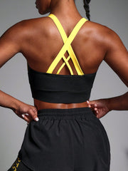 Contrast Color Fitness Sports Bra