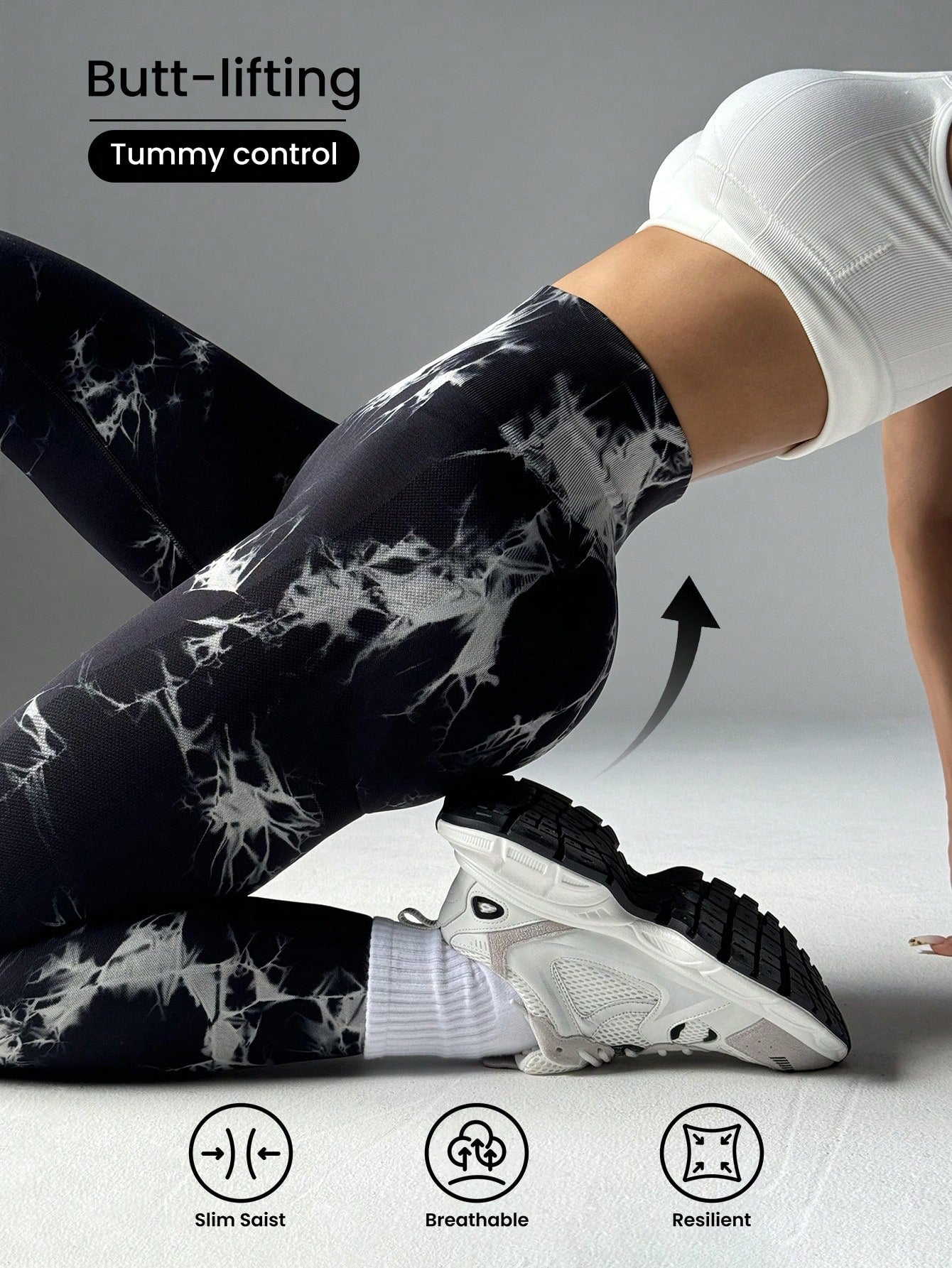 High Waist Tie Dye Skinny Seamless High Elasticity Yoga Leggings