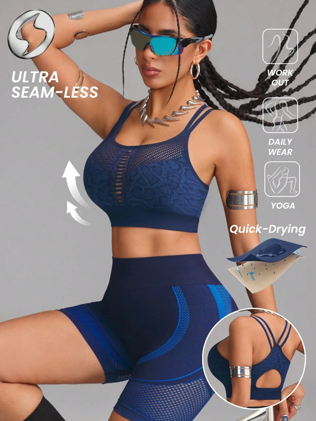 Seamless Performance High Elastic Sports Bra