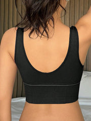 Seamless Solid Color Sports Bra