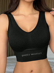 Seamless Solid Color Sports Bra
