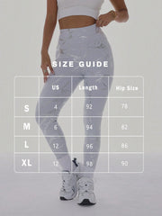 Active Foil Metallic Finish High Waisted Leggings