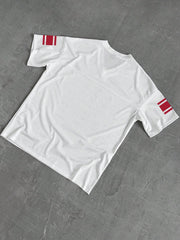 V-Neck Mesh Style T-Shirt With 81 Number Print