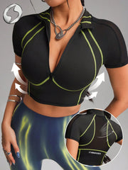 Athletic Fit Top Sculpt Zip-Up & Streamlined Stitch