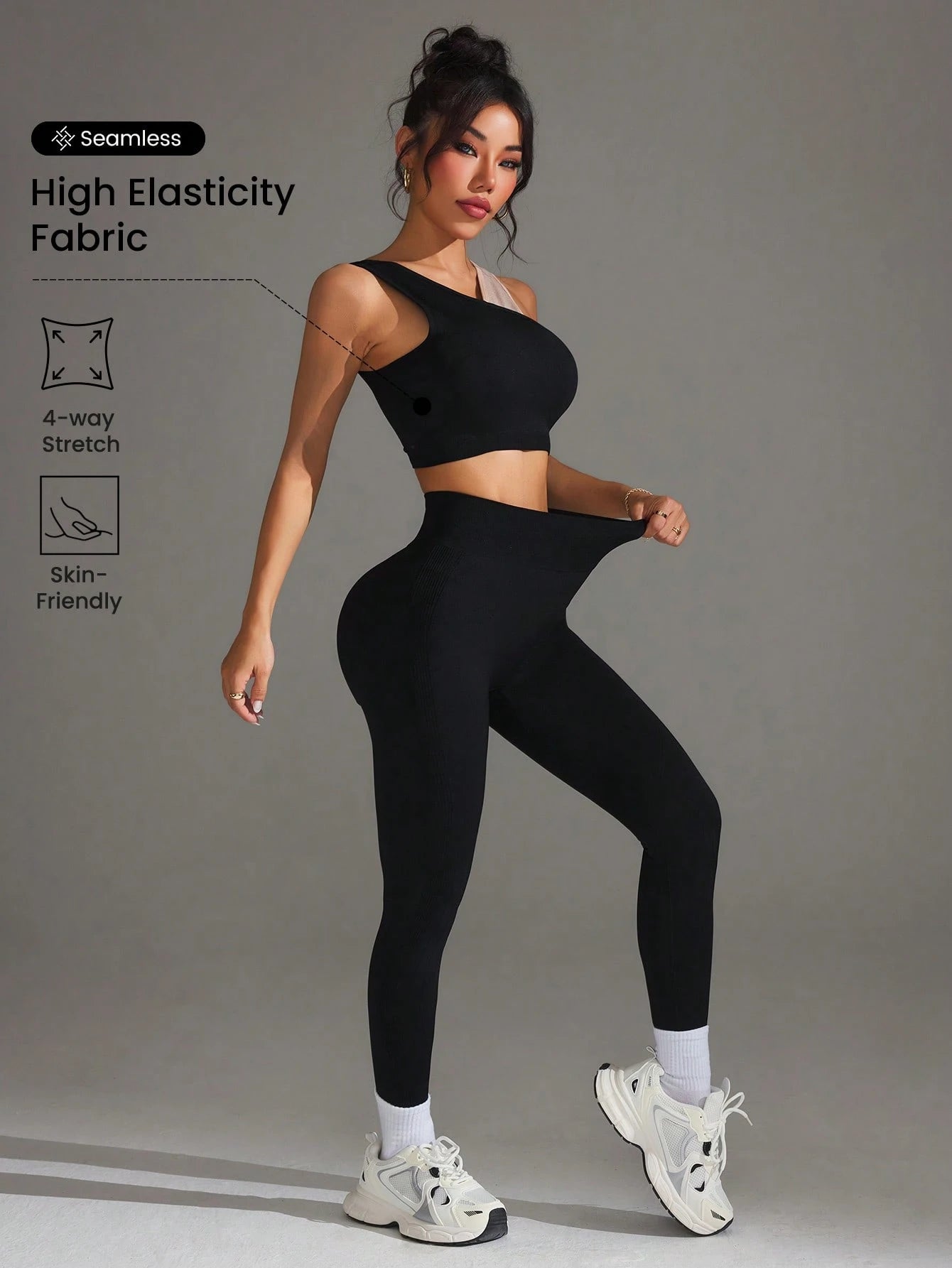 Sporty Tank Top And Pants Set