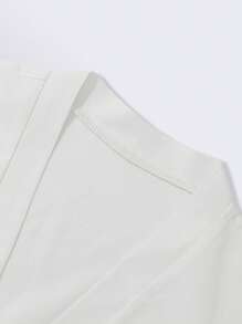 Long Sleeve Tie Front Shirt And Pant Set