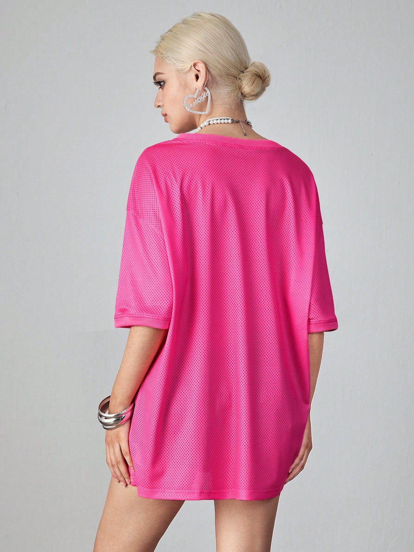 Loose Batwing Printed T-Shirt
