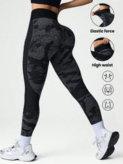 High-Waisted Slim-Fit Sports Leggings