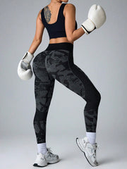 High-Waisted Slim-Fit Sports Leggings