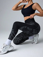 High-Waisted Slim-Fit Sports Leggings