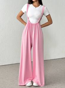 Sleeveless Straight Leg Jumpsuit