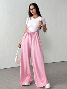 Sleeveless Straight Leg Jumpsuit