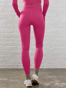 Sport Crossover Waist Fitted Contour Activewear Leggings