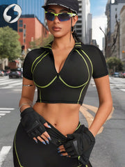 Athletic Fit Top Sculpt Zip-Up & Streamlined Stitch
