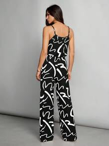 Casual Suspender Belt Wide-Leg Pants Jumpsuit
