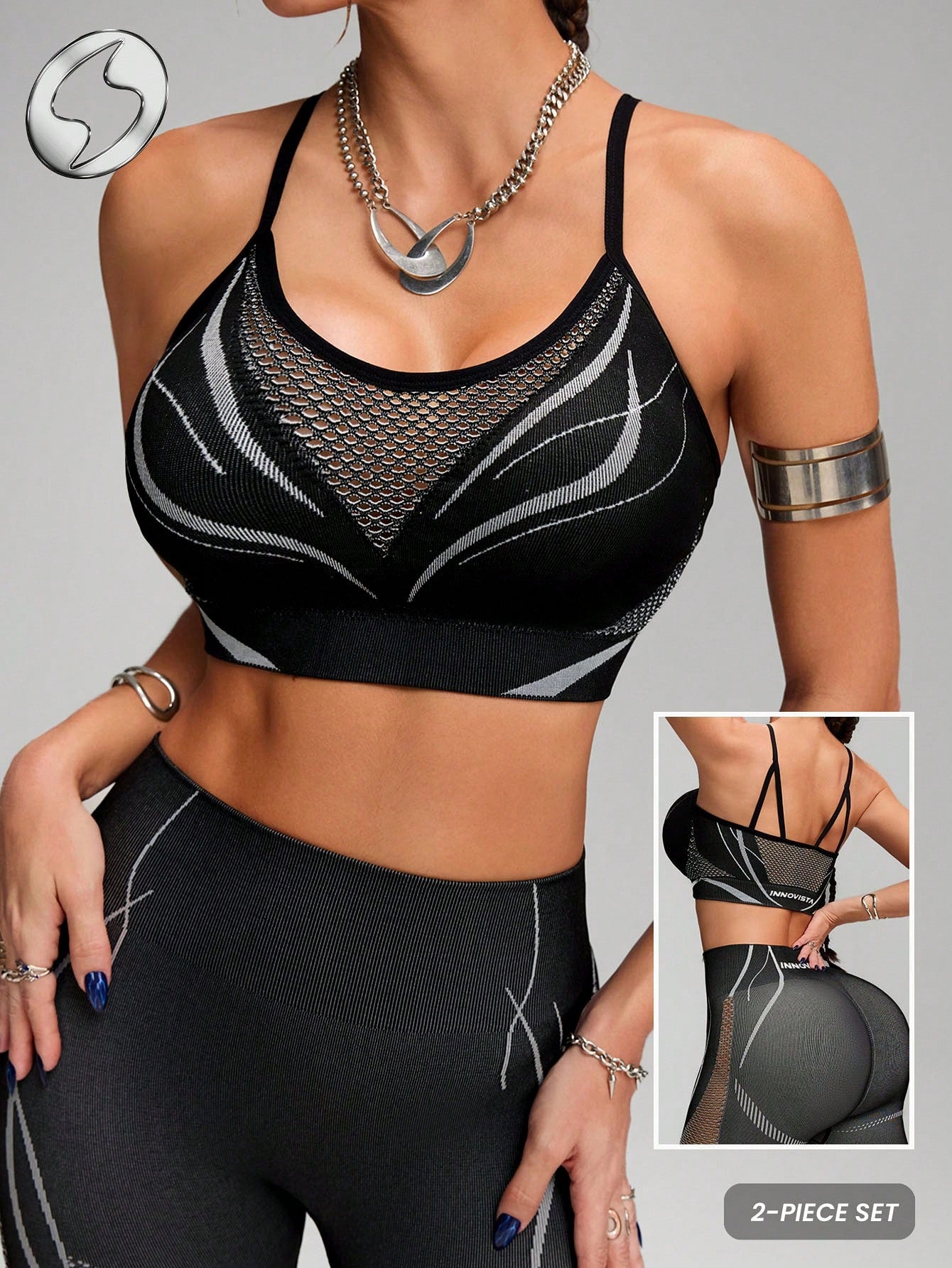 2in1sets Seamless Sports Bra & Leggings