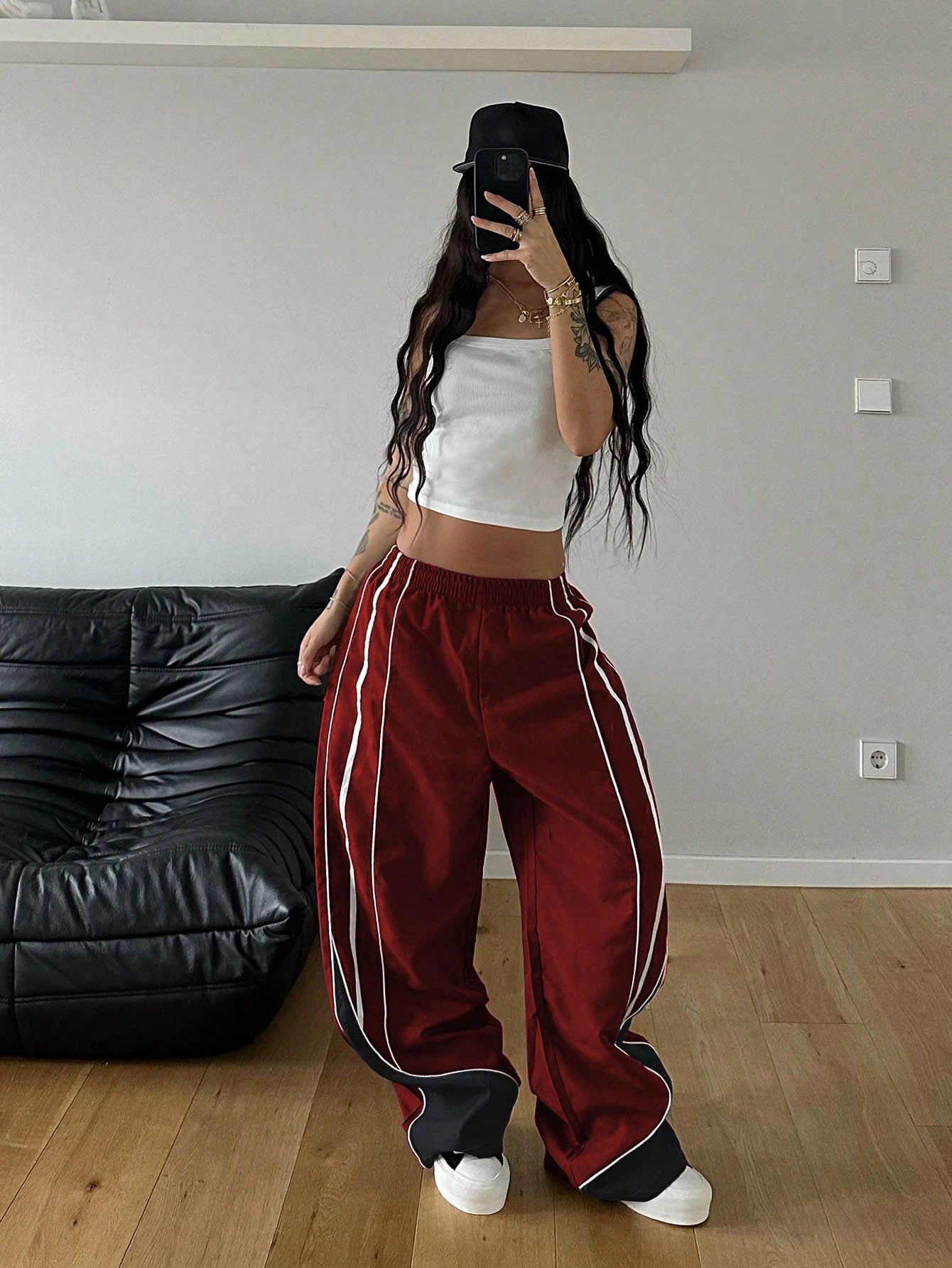 Streetwear Oversized Colorblock Pants