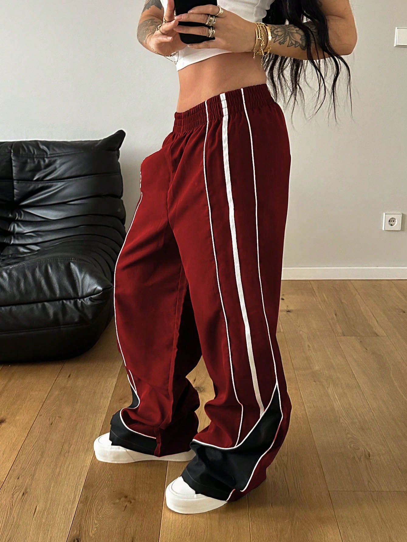 Streetwear Oversized Colorblock Pants