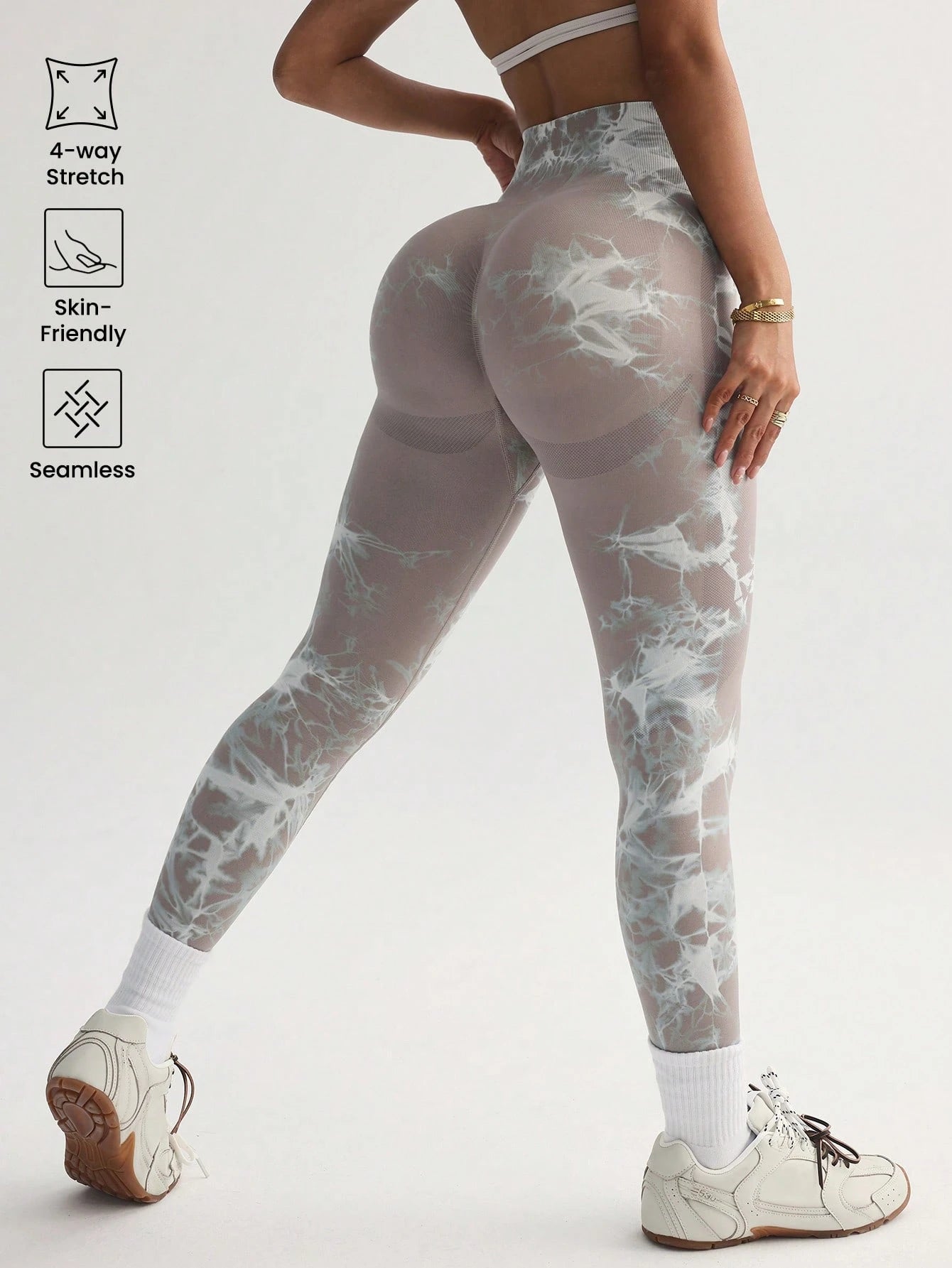 High Waist Tie Dye Skinny Seamless High Elasticity Yoga Leggings