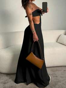 Sexy Backless Halter Wide Leg Jumpsuit